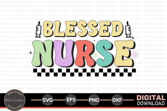 Blessed Nurse - Nurse Retro SVG