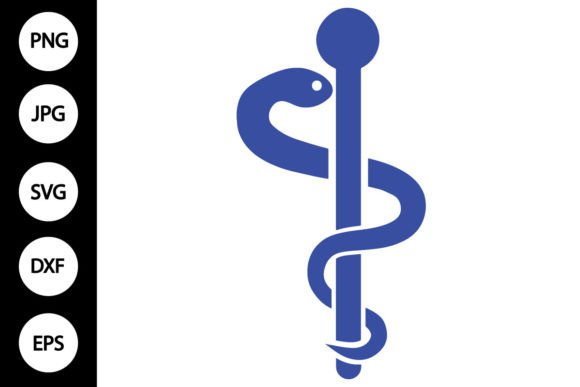 Blue Medical Symbol SVG for Graphics and Crafts