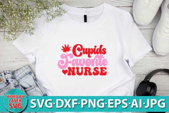 Cupids Favorite Nurse RETRO SVG: Graphics and Crafts