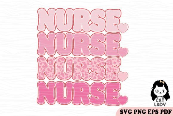 Free Retro Nurse Valentine SVG PNG