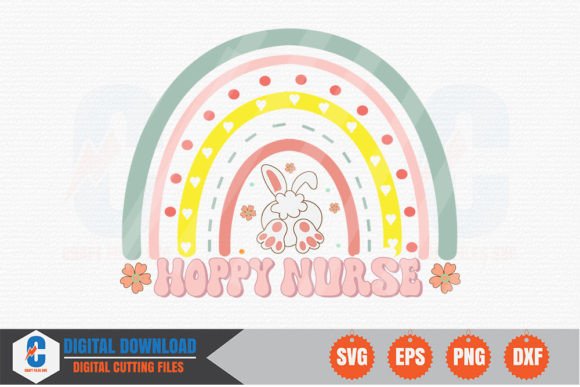 Hoppy Nurse Retro SVG for Graphics and Crafts