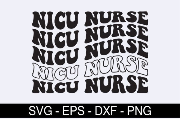 Nicu Nurse Retro Svg Design for Crafts and Graphics