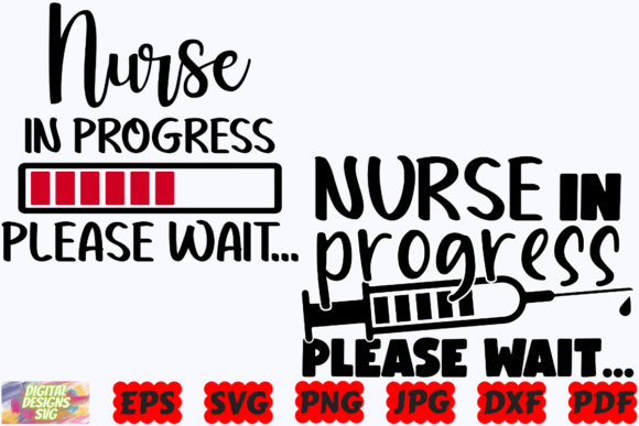 Nurse in Progress SVG: Graphics for Crafts