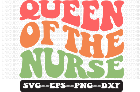 Queen of the Nurse Retro Svg Design: Graphics for Crafts and Content