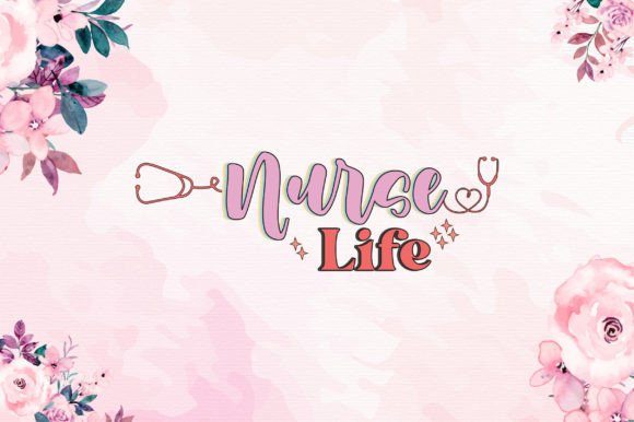 Retro Nurse Life SVG Graphics