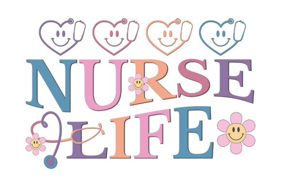Retro Nurse Life Svg Graphics & Crafts