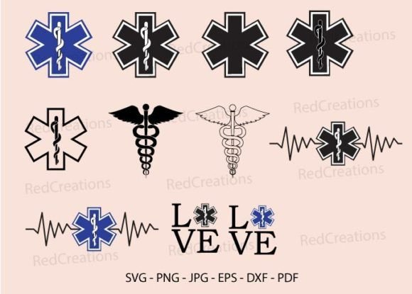Star of Life Ambulance Medical Logo Svg: Graphics and Crafts for Branding